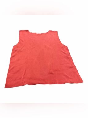 Coldwater Creek  Women’s Size  Large Shell Sleeveless Orange Tank Top